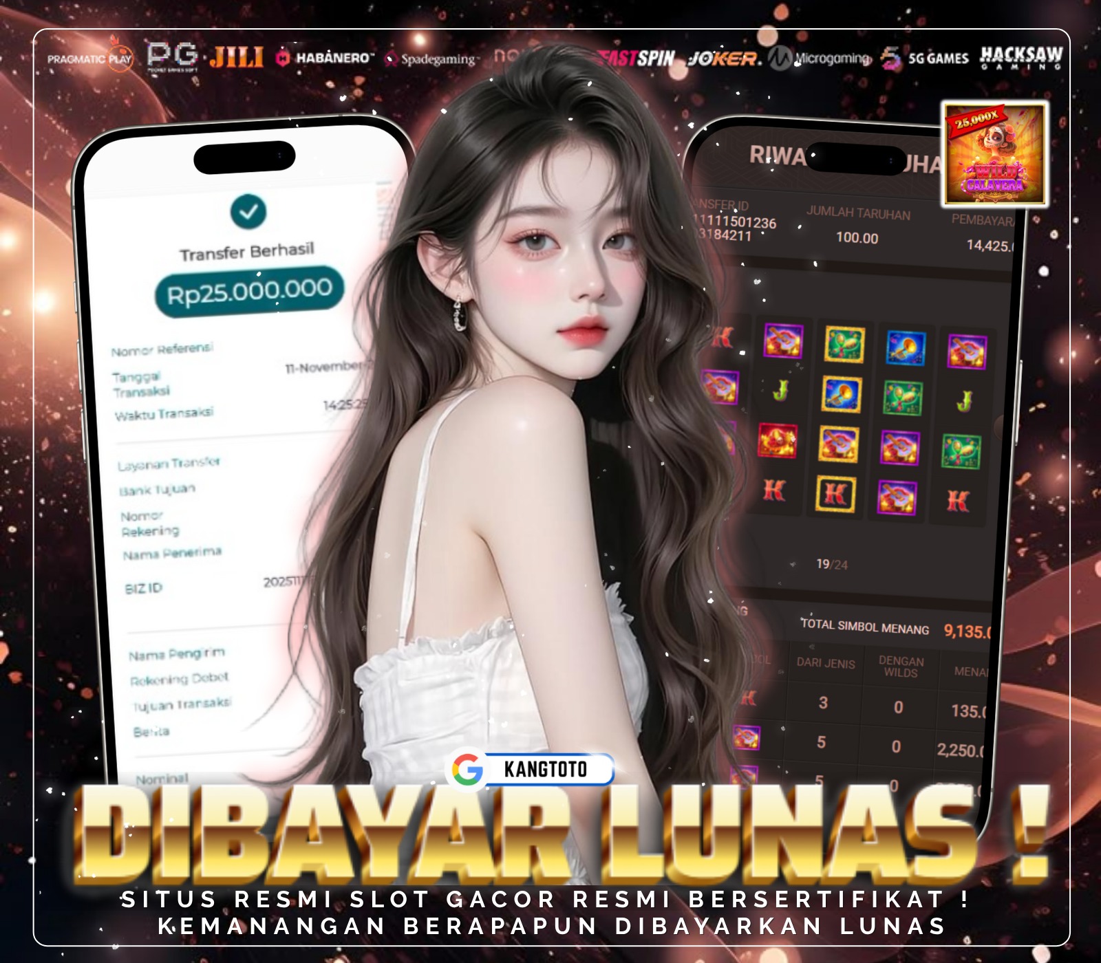 FASTSPIN - JACKPOT WILD CALAVERA RP.25.000.000,-LUNAS