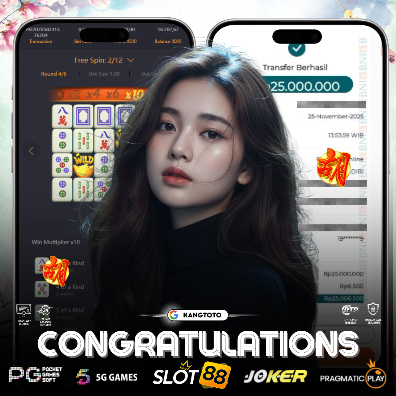 PG SOFT - JACKPOT MAHJONG WAYS 2 RP. 25.000.000,- LUNAS