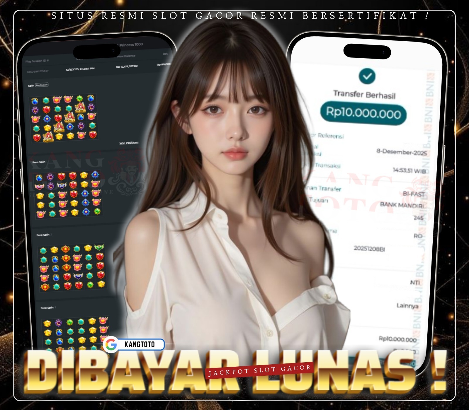 PRAGMATIC PLAY - JACKPOT STARLIGHT PRINCESS 1000 RP 10.000.000 LUNAS