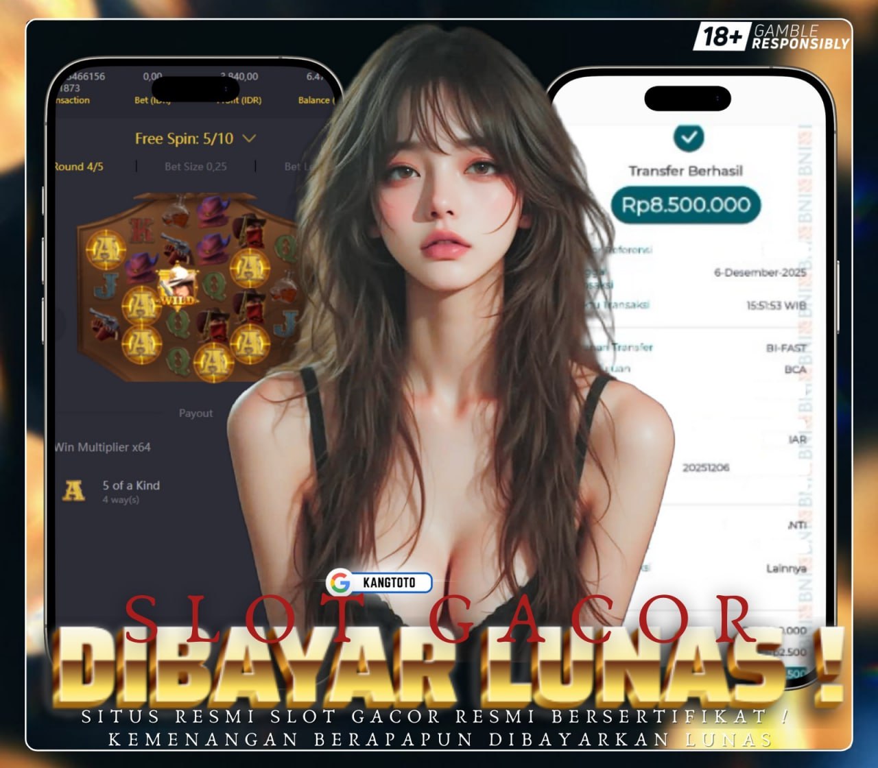 PG SOFT - JACKPOT WILD BOUNTY RP.8.500.000,-LUNAS