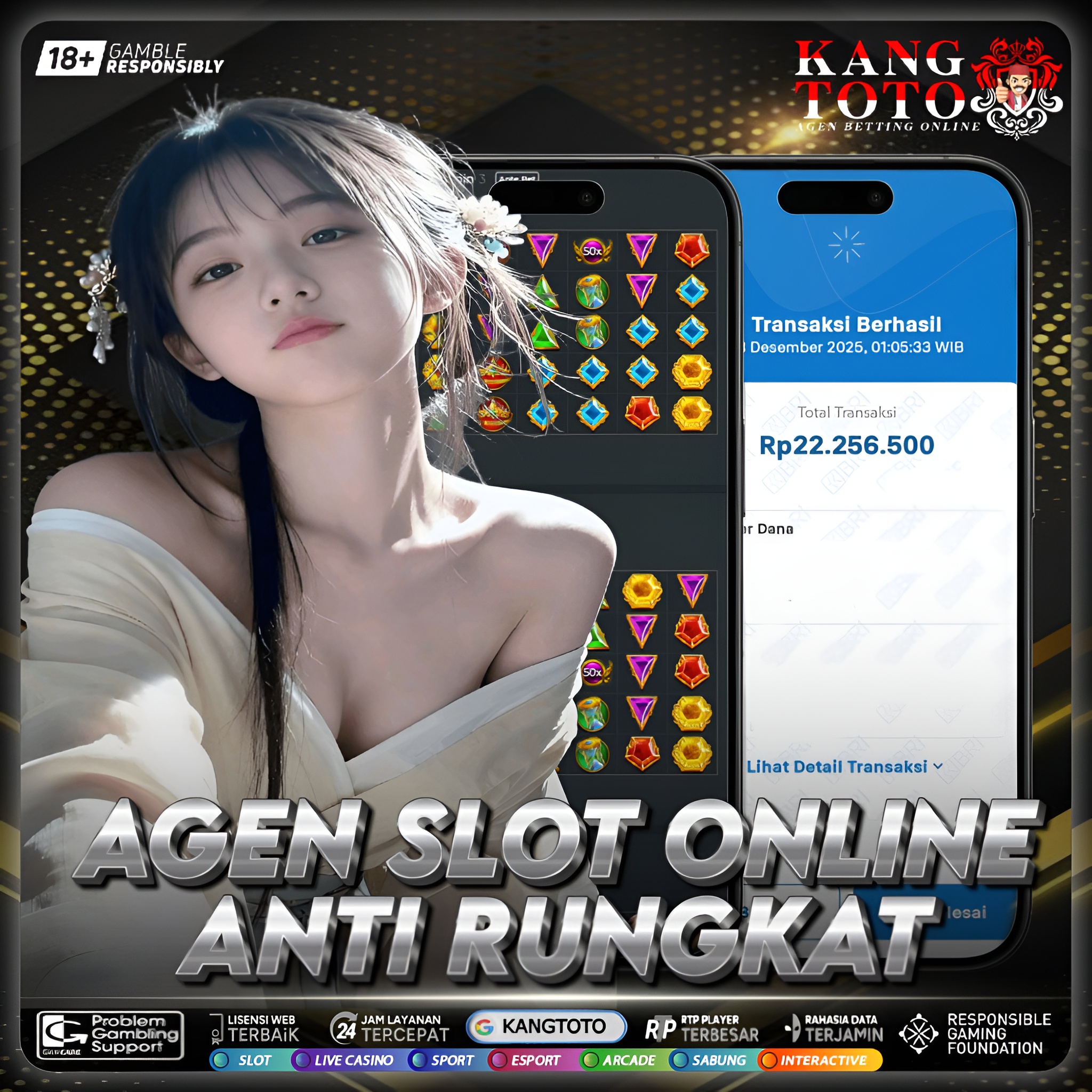 PRAMAGTIC PLAY - JACKPOT GATES OF OLYMPUS RP.22.500.000,- LUNAS