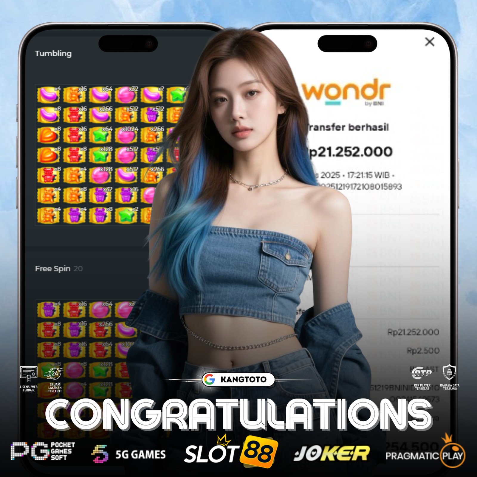 PRAGMATIC PLAY - JACKPOT SUGAR RUSH Rp. 21,252,000 LUNAS