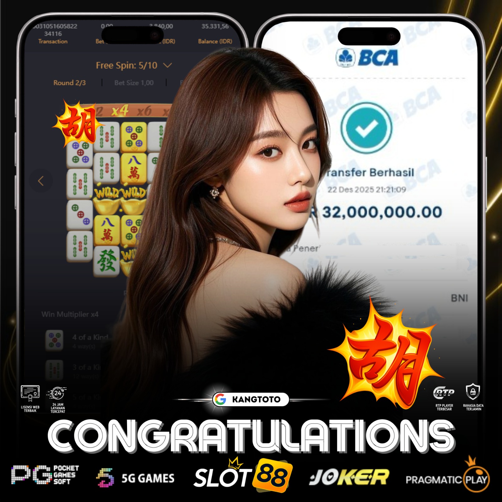 PG SOFT - JACKPOT MAHJONG WAYS 2 RP. 32,000,000 LUNAS