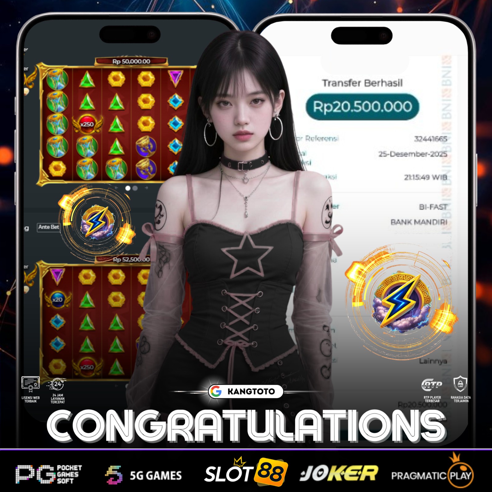 PRAGMATIC PLAY - JACKPOT GATES OF OLYMPUS SUPER SCATTER Rp20.500.000 LUNAS