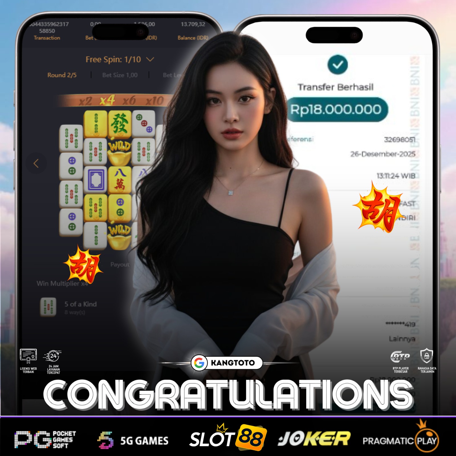 PG SOFT - MAHJONG WAYS 2 Rp18.000.000 LUNAS