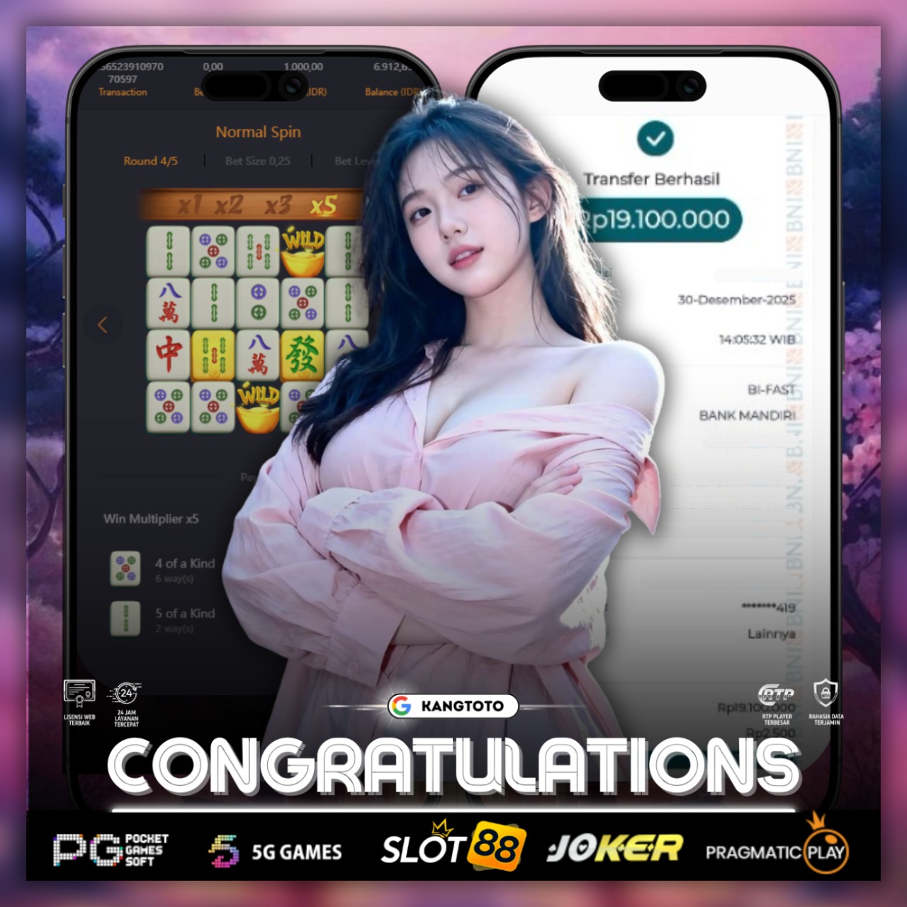 PG SOFT - JACKPOT MAHJONG WAYS 1 Rp19.100.000 LUNAS