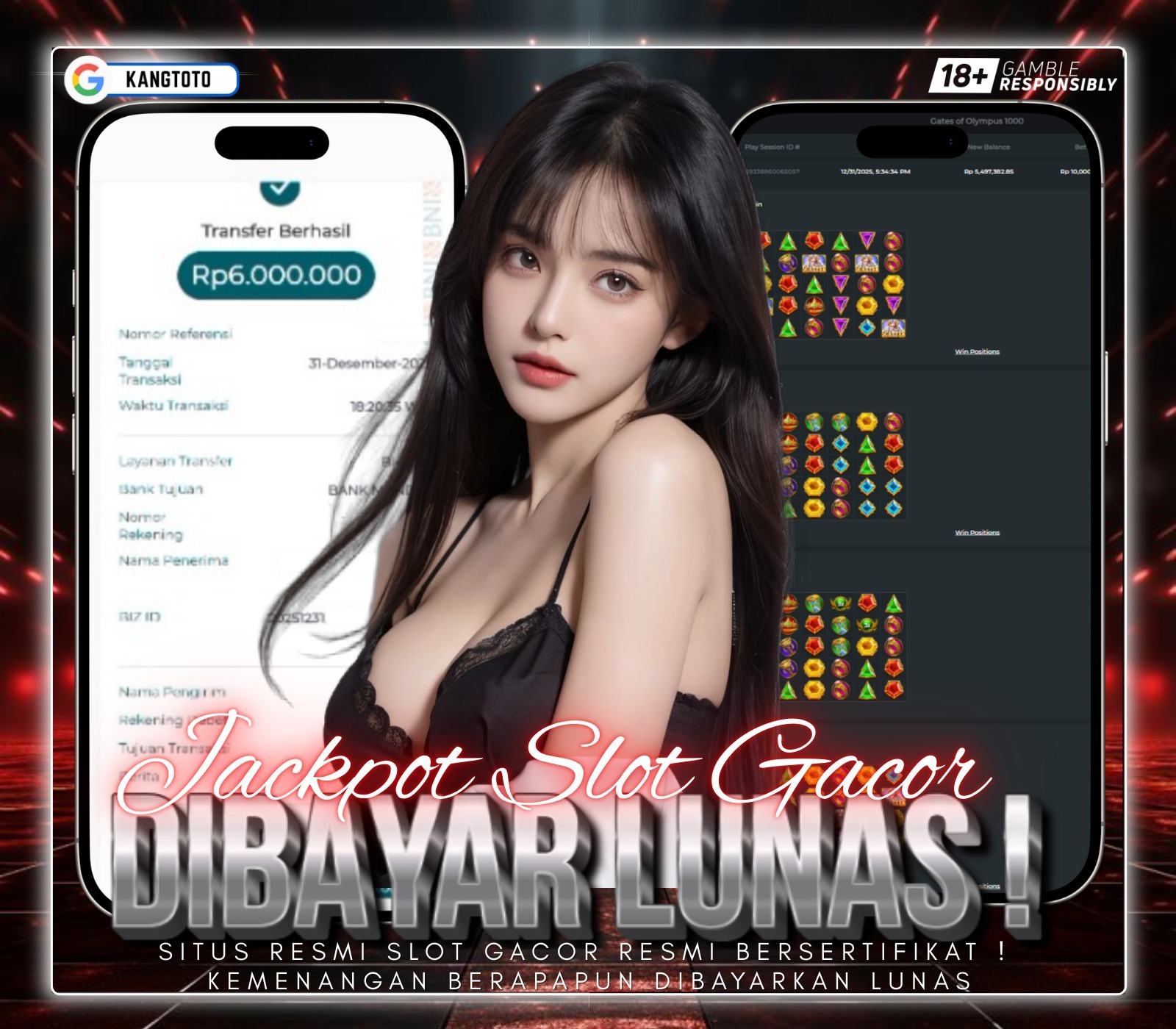 PRAGMATIC PLAY - GATES OF OLYMPUS 1000 Rp6.000.000 LUNAS