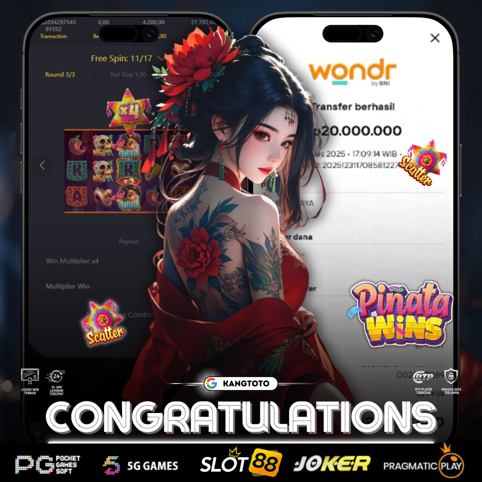 PG SOFT -JACKPOT PINATAS WINS Rp20.000.000 LUNAS