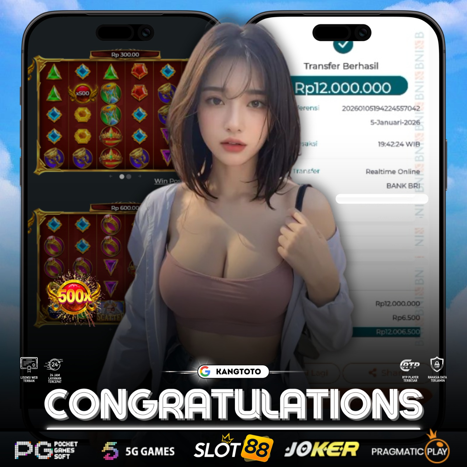 PRAGMATIC PLAY - JACKPOT GATES OF OLYMPUS SUPER SCATTER Rp12.000.000 LUNAS