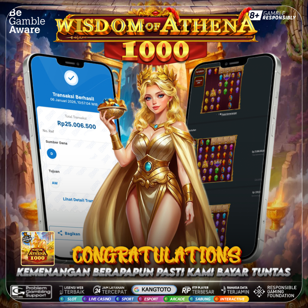 PRAGMATIC PLAY - JACKPOT WISDOM OF ATHENA Rp25.000.000 LUNAS