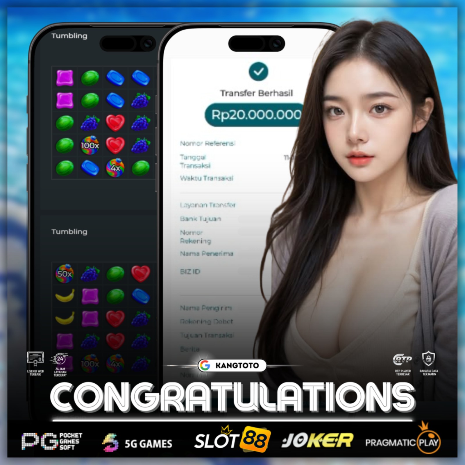 PRAGMATIC PLAY - JACKPOT SWEET BONANZA Rp20.000.000 LUNAS