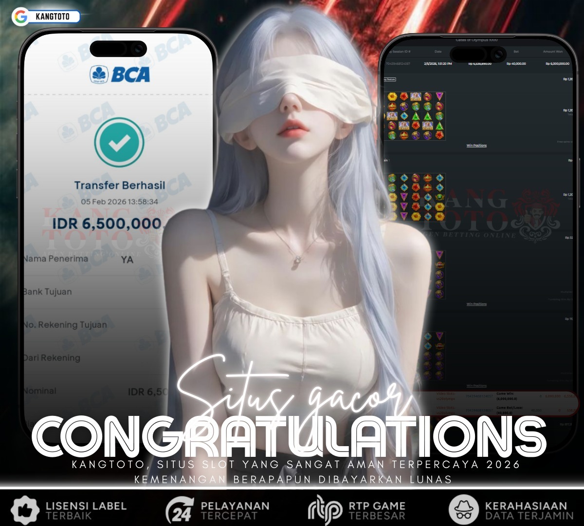 PRAGMATIC PLAY - JACKPOT GATES OF OLYMPUS 1000 RP6.500.000 LUNAS