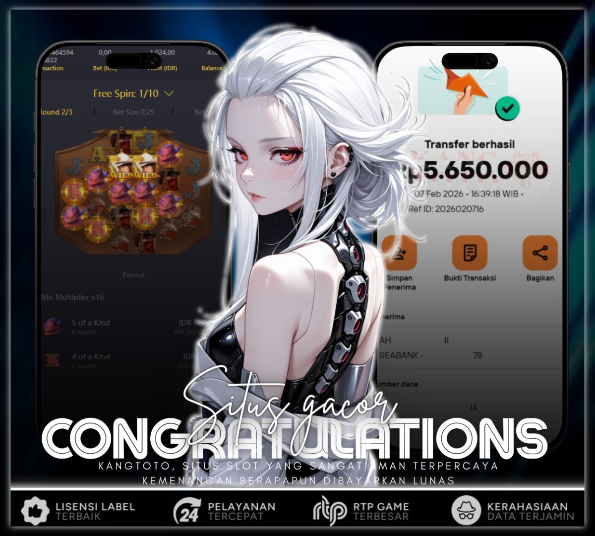 PG SOFT - JACKPOT WILD BOUNTY SHOWDOWN RP5.650.000 LUNAS .