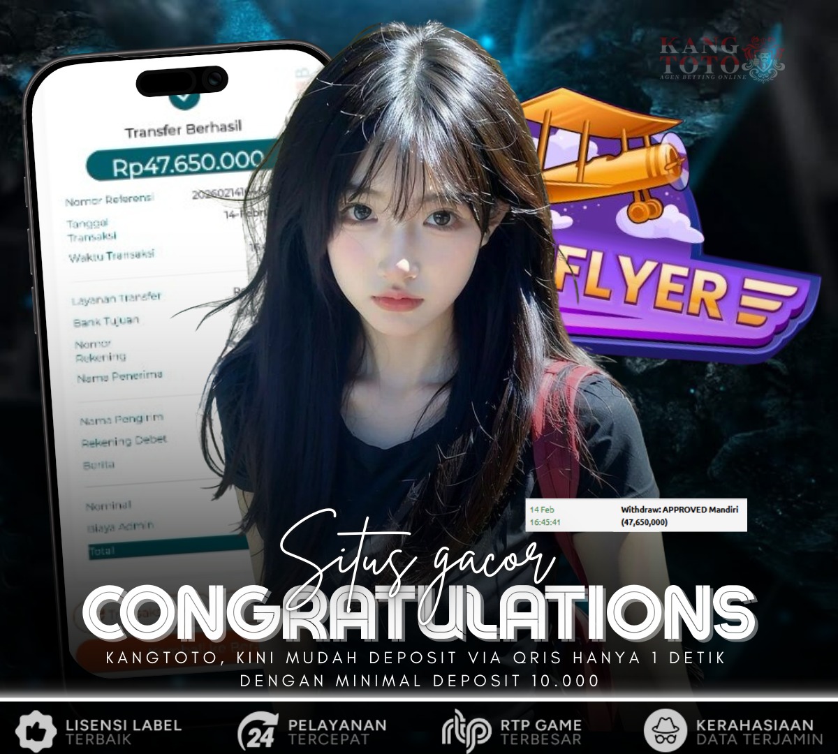 PRAGMATIC PLAY - JACKPOT HIGH FLYER Rp47.650.000 LUNAS