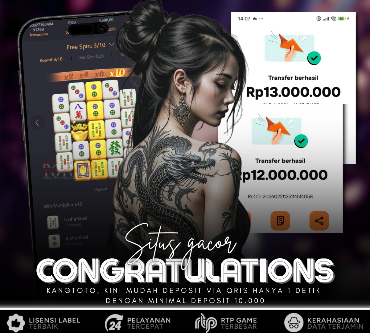 PG SOFT - JACKPOT MAHJONG WAYS 1 Rp25.000.000 LUNAS