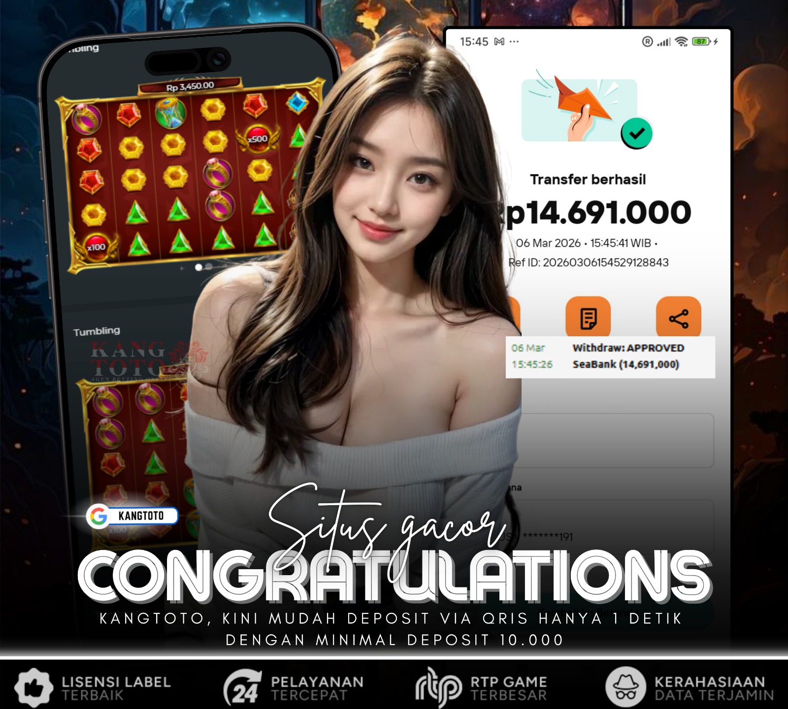 PRAGMATIC PLAY - JACKPOT GATES OF OLYMPUS SUPER SCATTER Rp.14.691.000 LUNAS