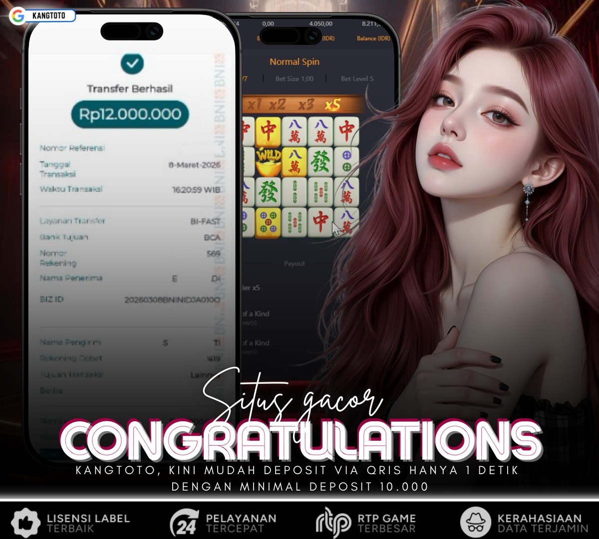 PG SOFT - JACKPOT MAHJONG WAYS 1 Rp12.000.000 LUNAS